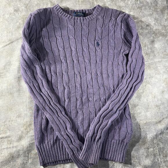 90s Vintage RALPH LAUREN Cable Knit Women's Sweater Size Small - Picture 1 of 7